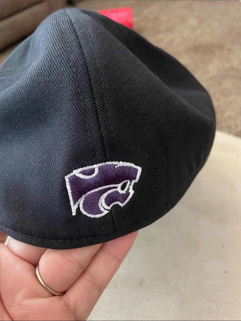 KS  Kstate Flat Brim Cap in Purple and Black